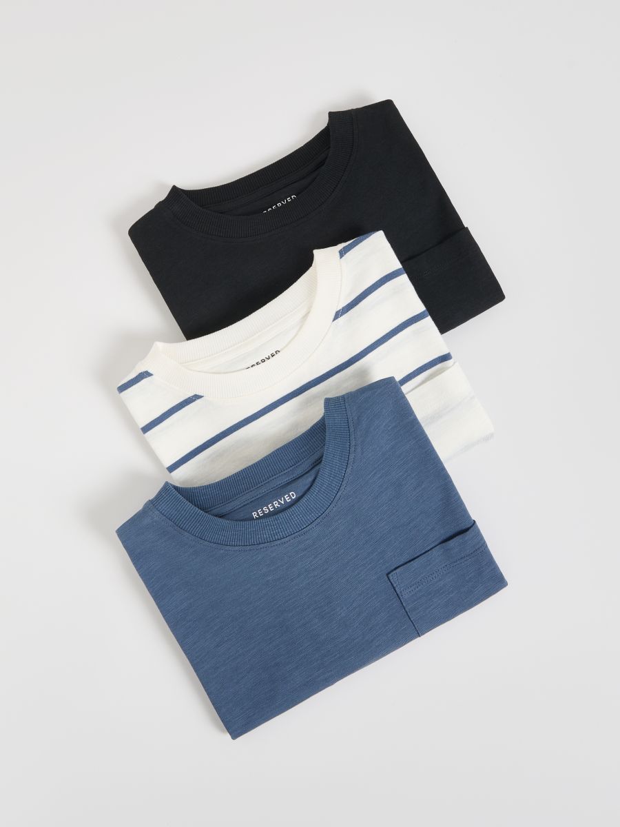 Cotton longsleeve 3 pack - dark grey - RESERVED