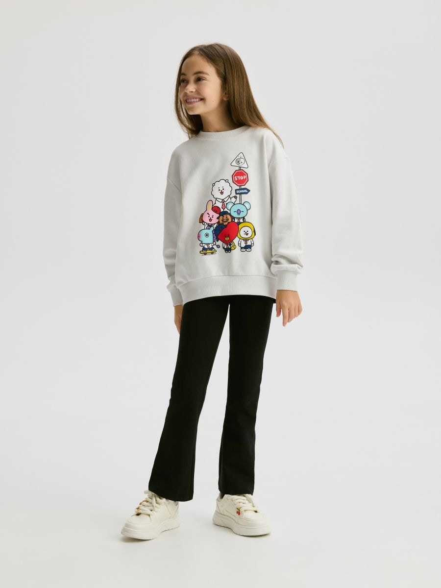 BT21 print sweatshirt - light grey - RESERVED - 2