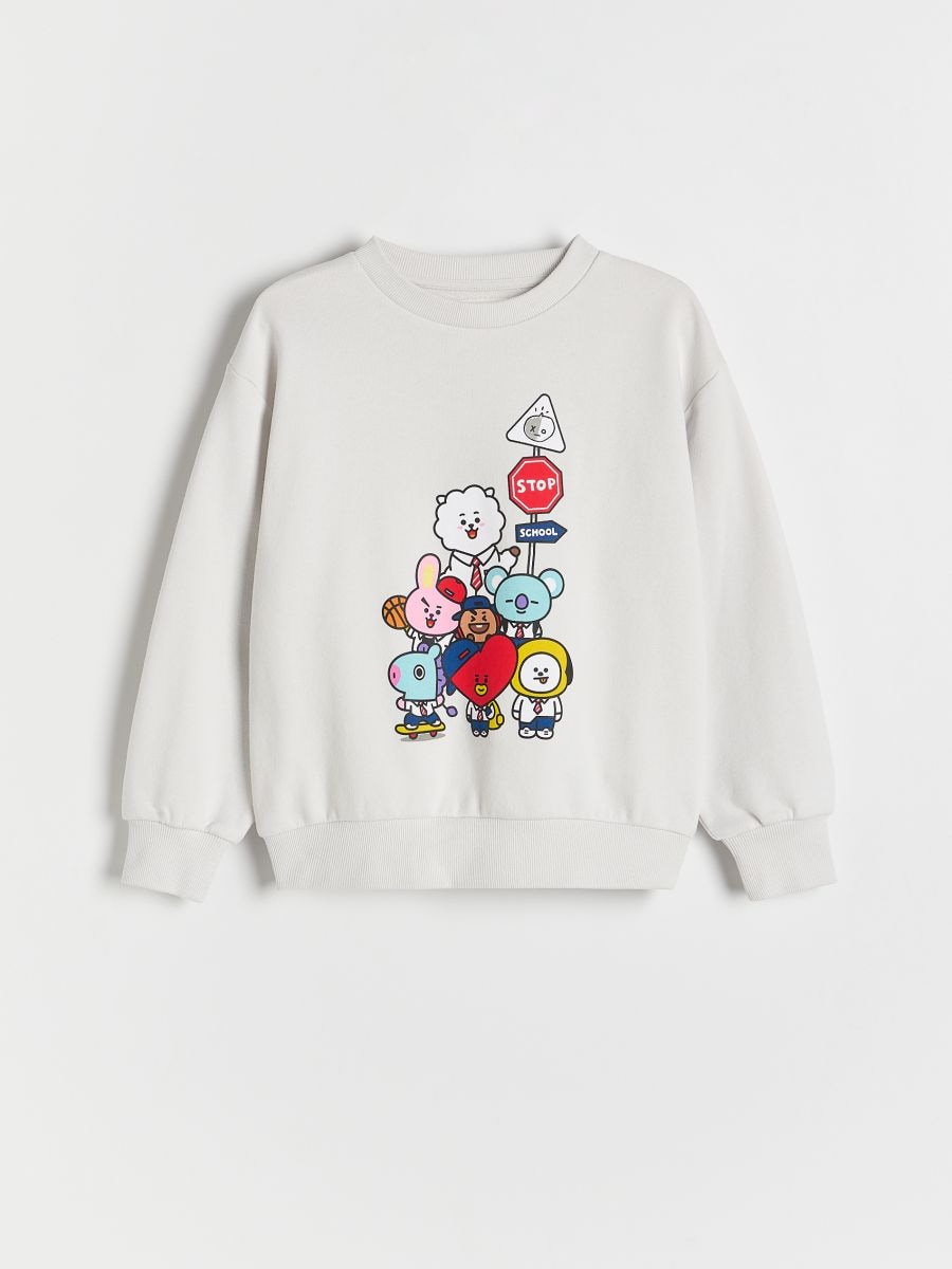 BT21 print sweatshirt - light grey - RESERVED - 3