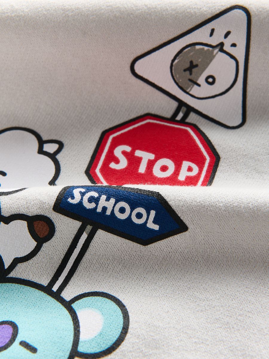 BT21 print sweatshirt - light grey - RESERVED - 6