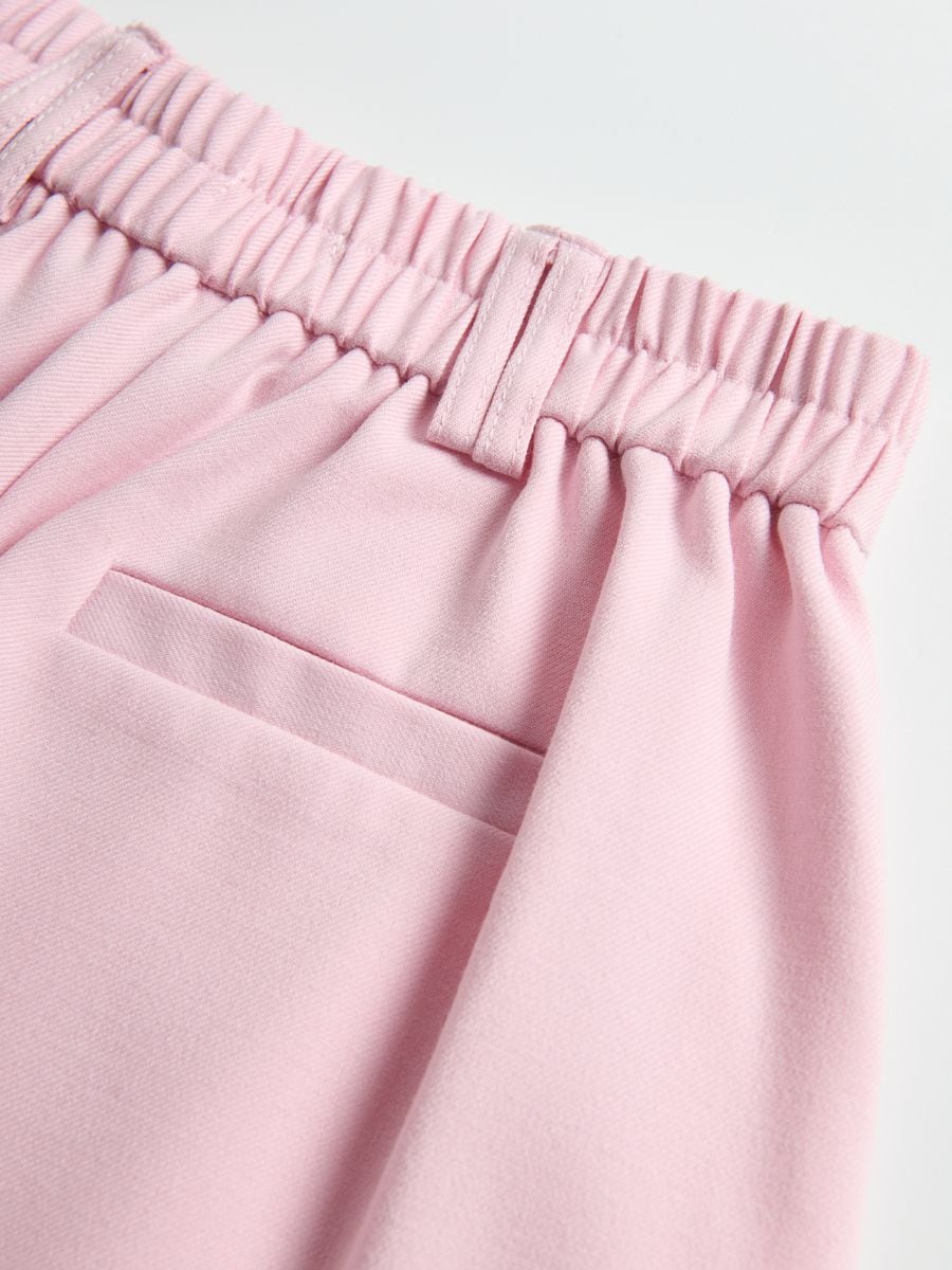 Pleated viscose shorts - pink - RESERVED - 6