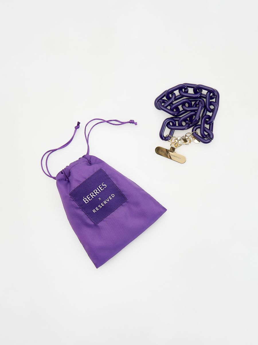Phone case chain - dark violet - RESERVED - 3