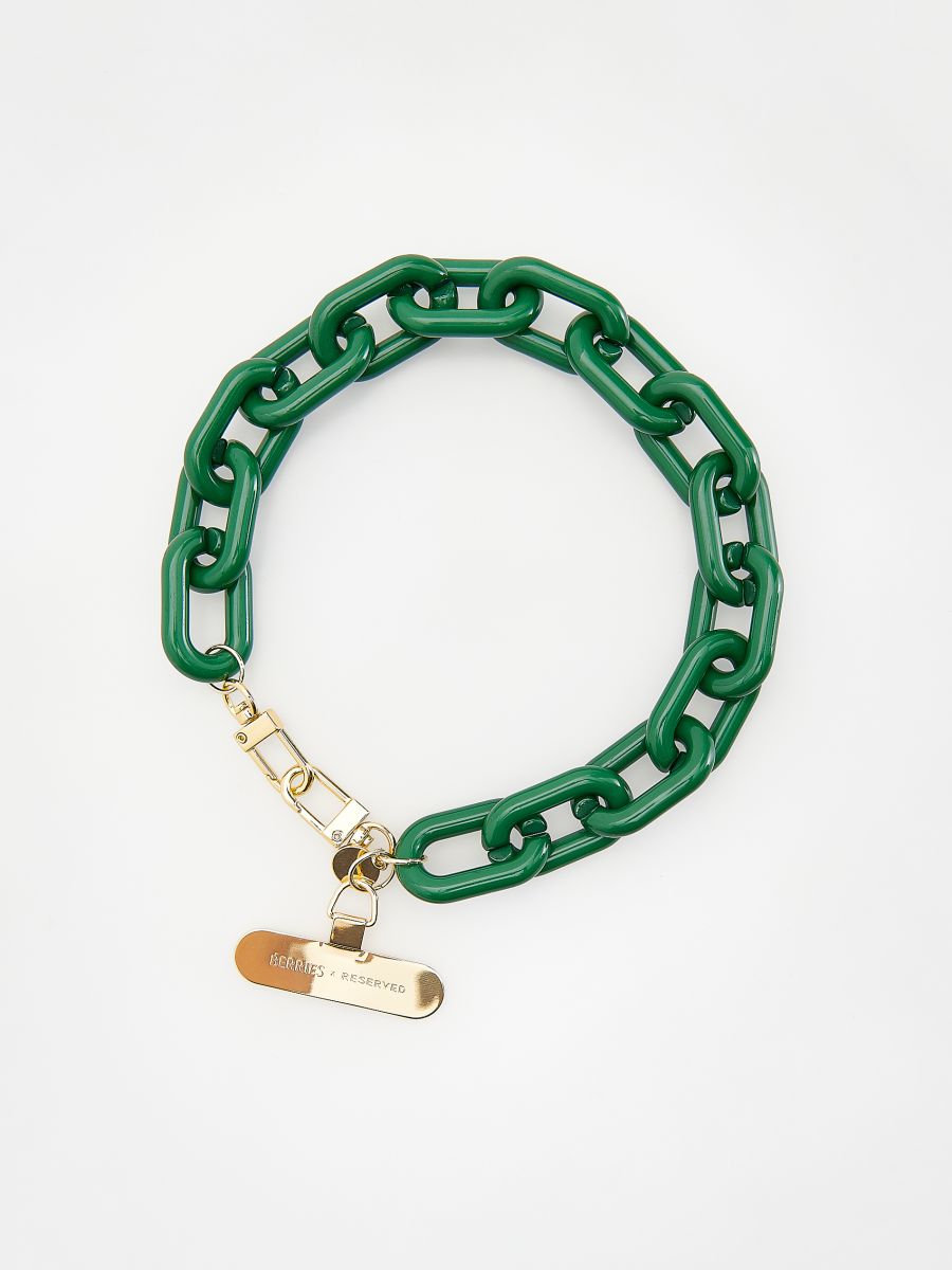 Phone case chain - green - RESERVED - 4