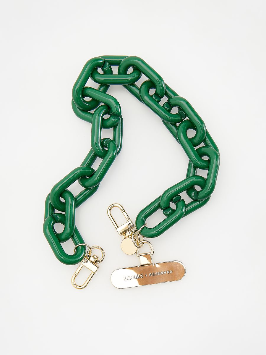 Phone case chain - green - RESERVED - 5