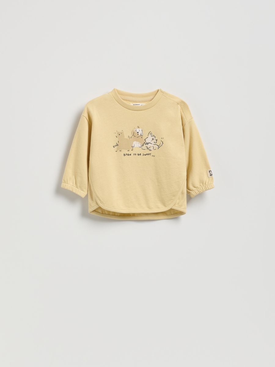 Stripe long sleeve T-shirt - wheat - RESERVED