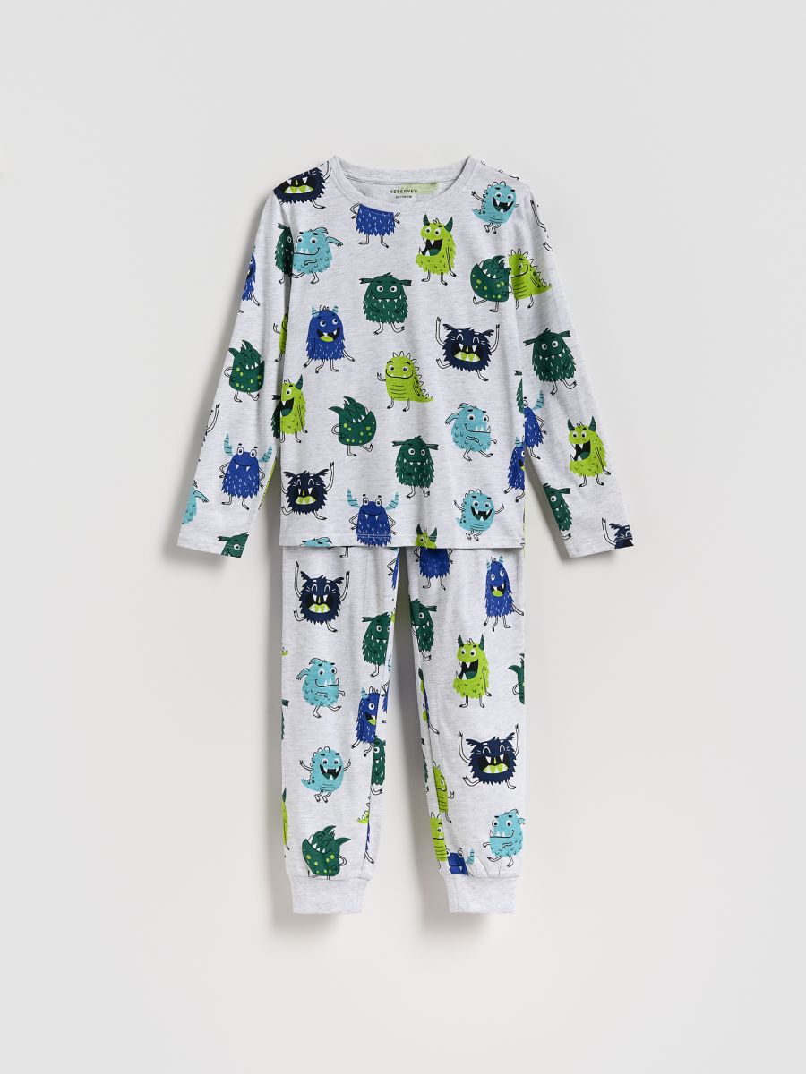 BOYS` PYJAMA - svetlo siva - RESERVED
