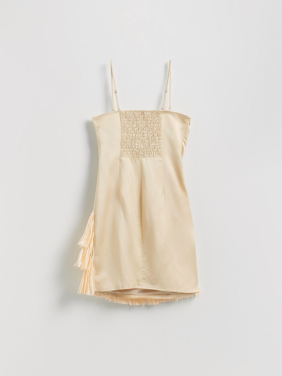 Abito a fascia con frange - nude - RESERVED - 10