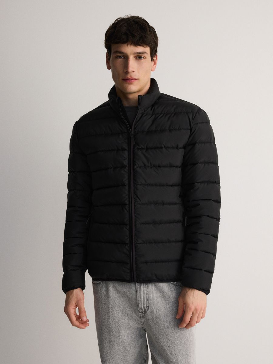 Quilted jacket with stand up collar - black - RESERVED - 2