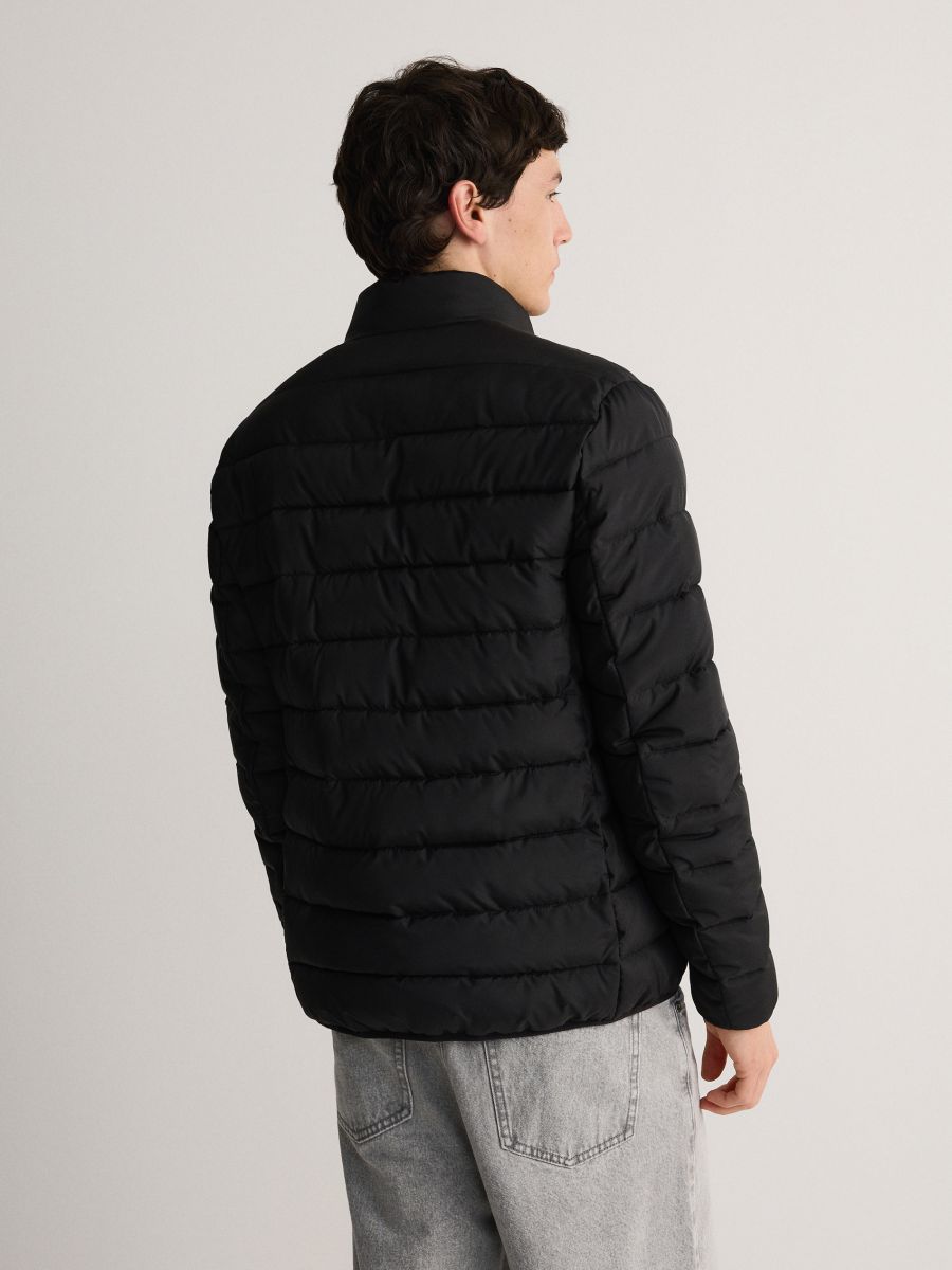 Quilted jacket with stand up collar - black - RESERVED - 4
