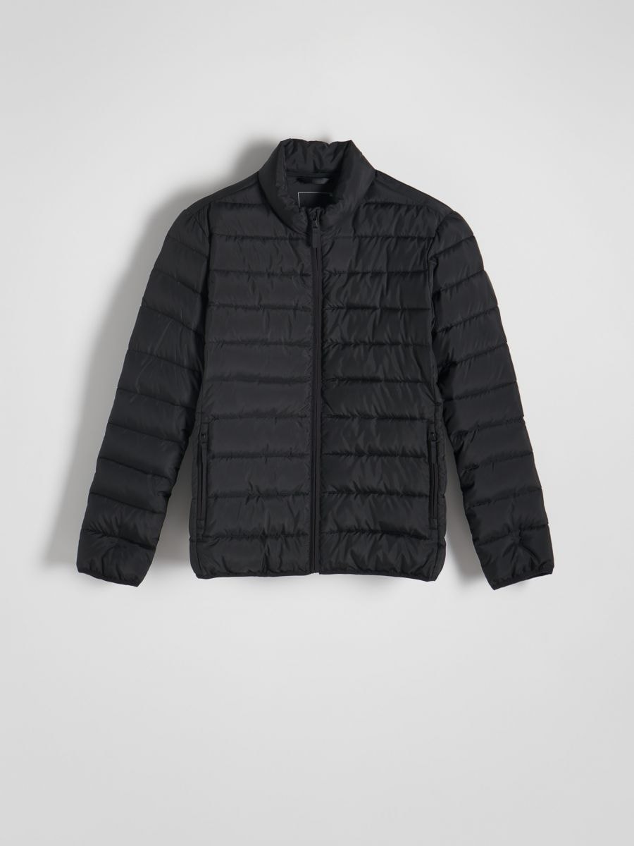 Quilted jacket with stand up collar - black - RESERVED - 5