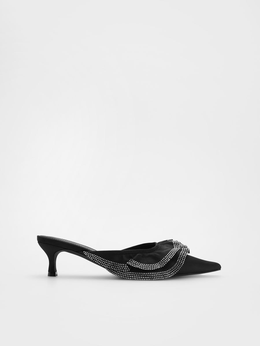 Mules de salto alto - PRETO - RESERVED