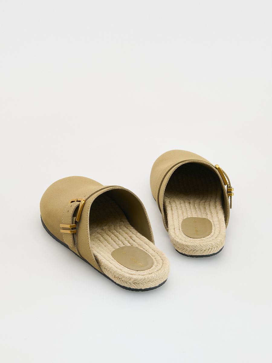 LADIES` MULES - bež - RESERVED - 3