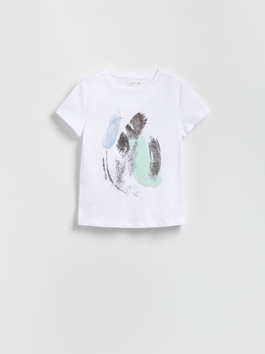 T-shirt with print - white - RESERVED