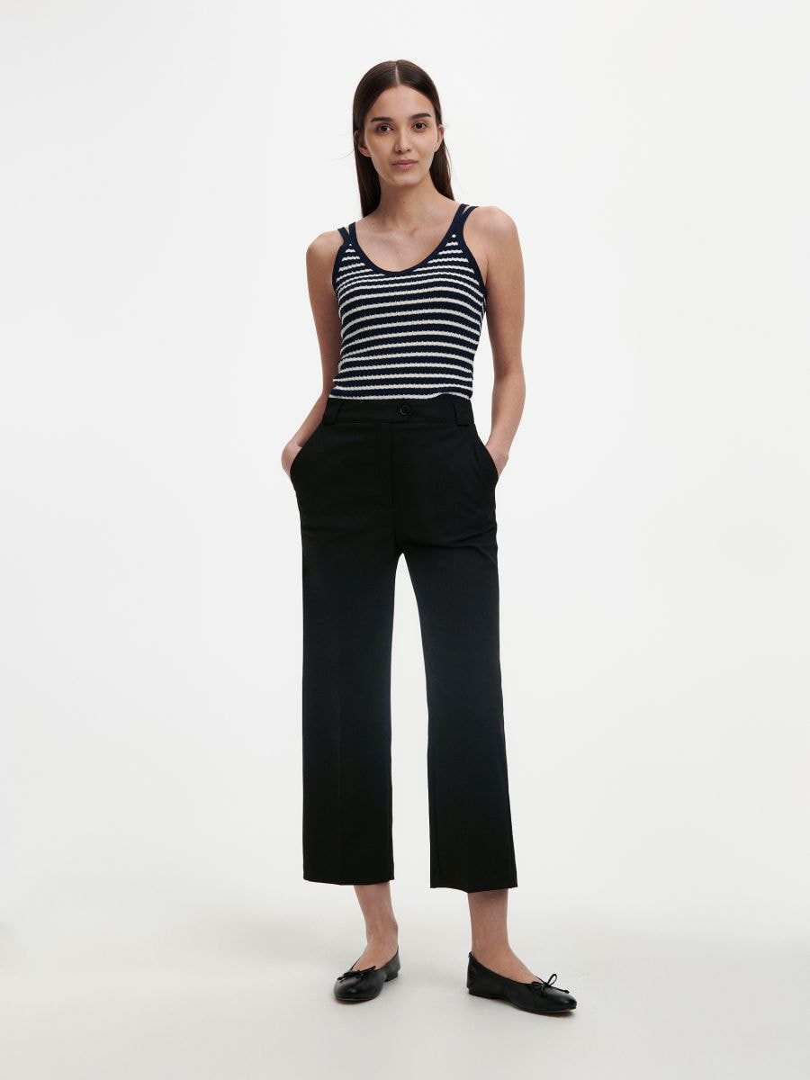 Stripe top - navy - RESERVED - 2