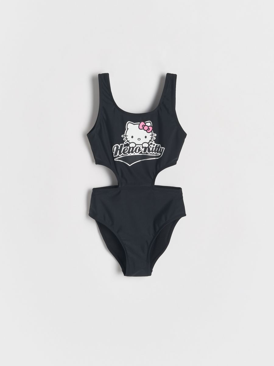 Egy részes Hello Kitty fürdőruha - fekete - RESERVED