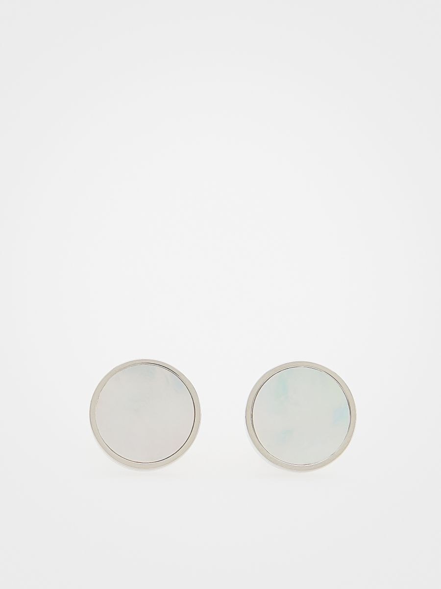 Round cufflinks - silver - RESERVED - 2
