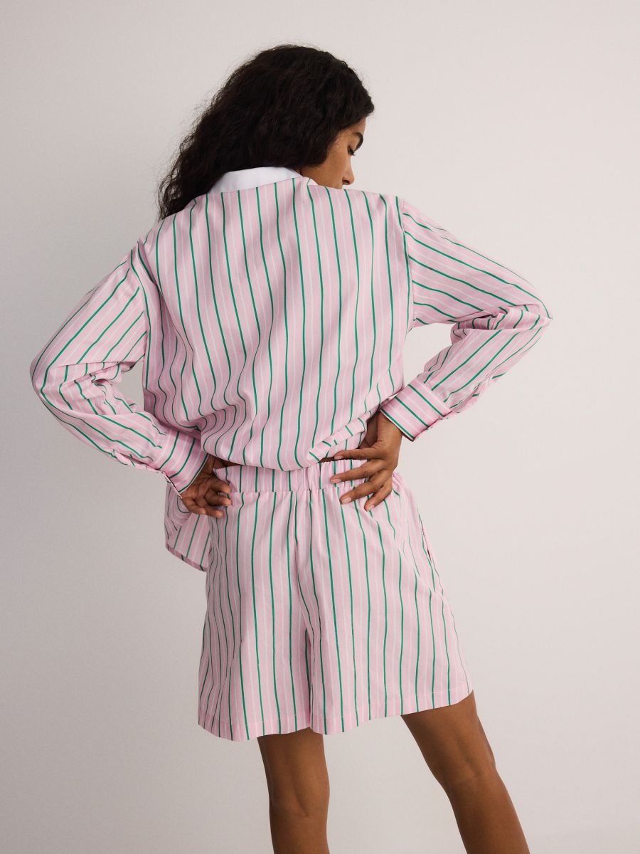 Cotton stripe shorts - multicolor - RESERVED - 4