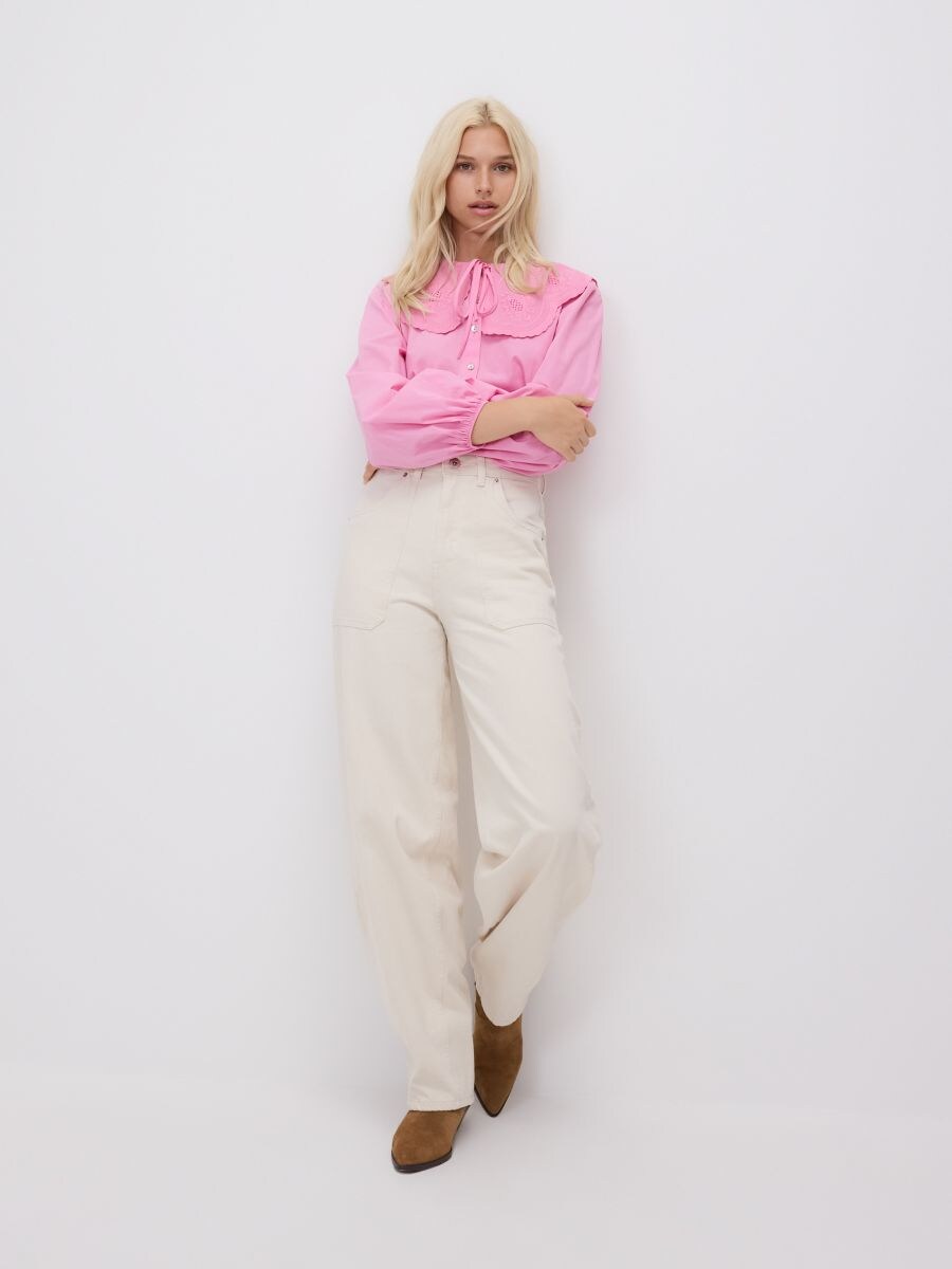Jeans im Balloon-Fit - beige - RESERVED