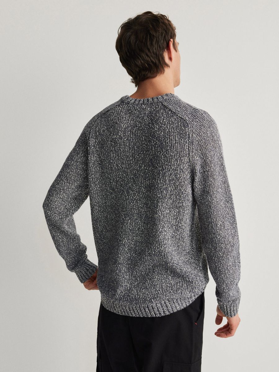 Sweater with raglan sleeves - navy - RESERVED - 3