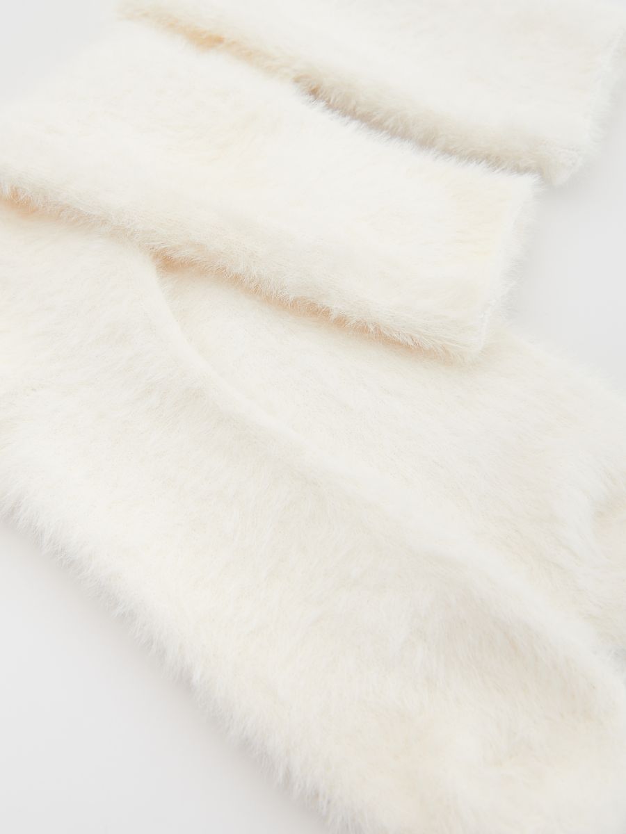 Soft jersey socks - cream - RESERVED - 2