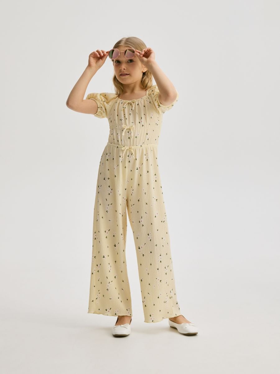 Patterned jumpsuit - light yellow - RESERVED - 3