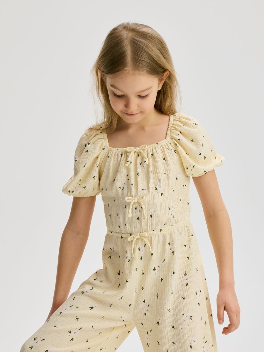 Patterned jumpsuit - light yellow - RESERVED - 4