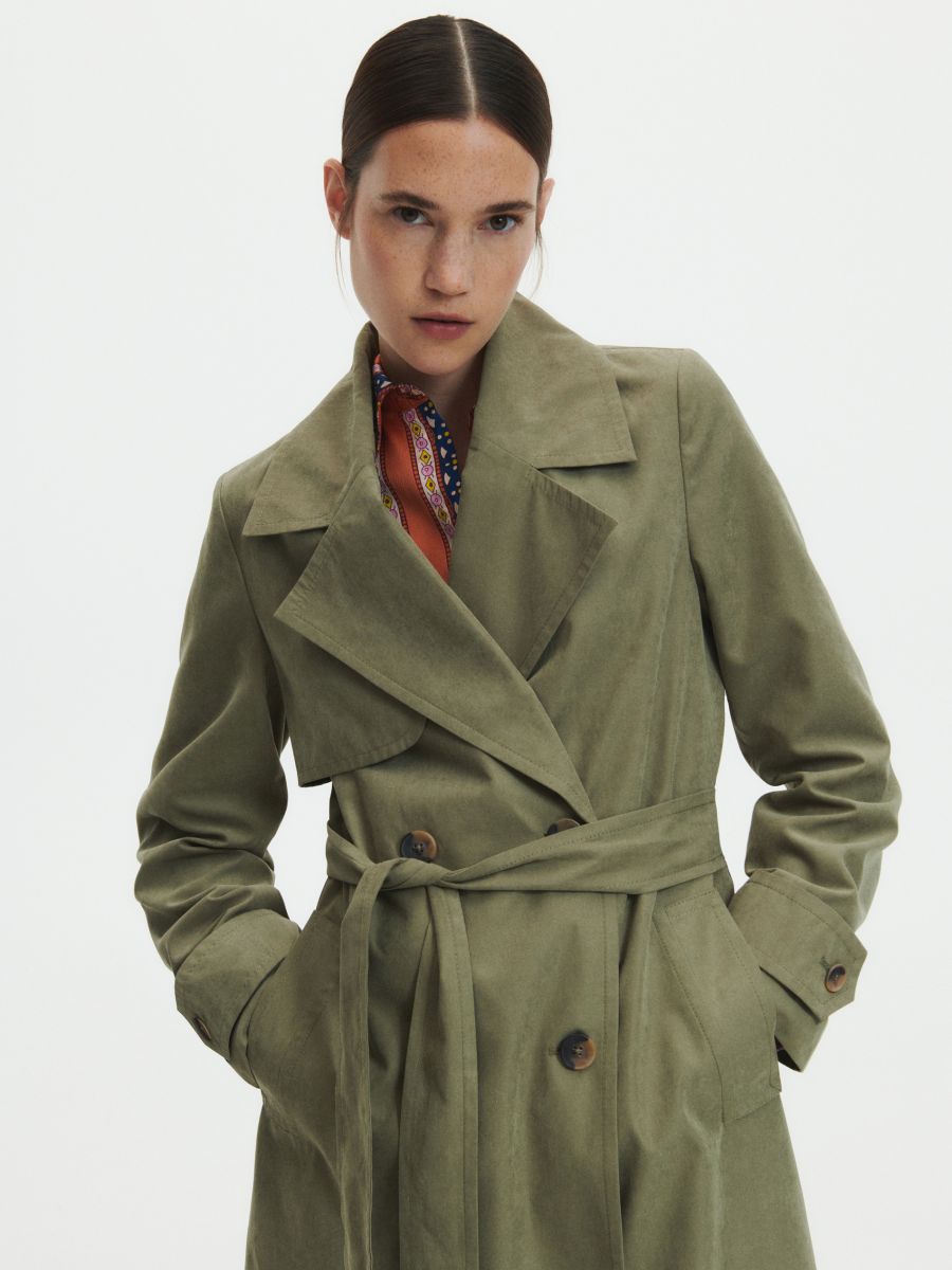 Supreme 16ss Belted Trench Coat Olive極美品 Supreme 16ss Belted Trench Coat Olive極美品