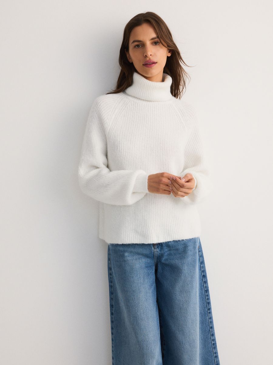 Rollkragenpullover - creme - RESERVED - 2