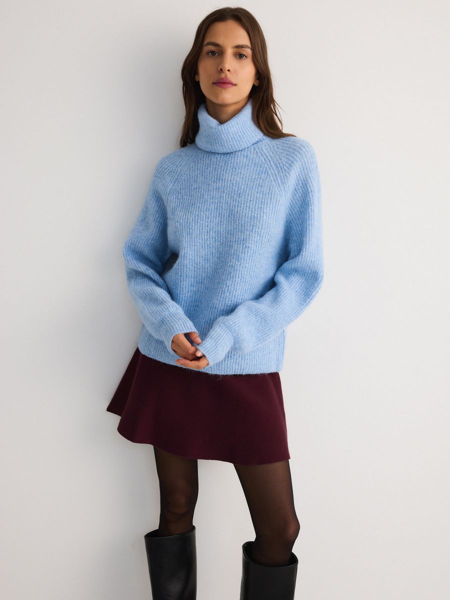 Turtleneck jumper - pale blue - RESERVED - 3