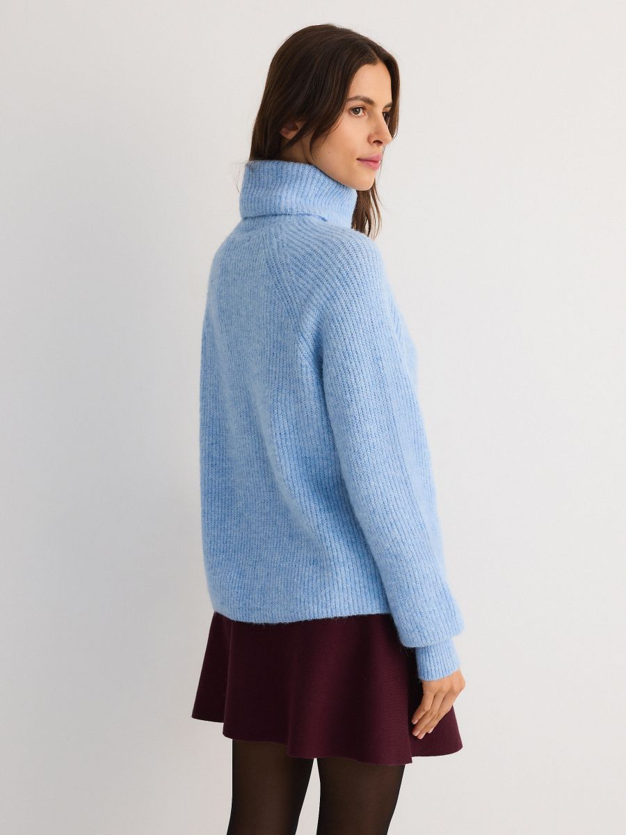 Turtleneck jumper - pale blue - RESERVED - 4