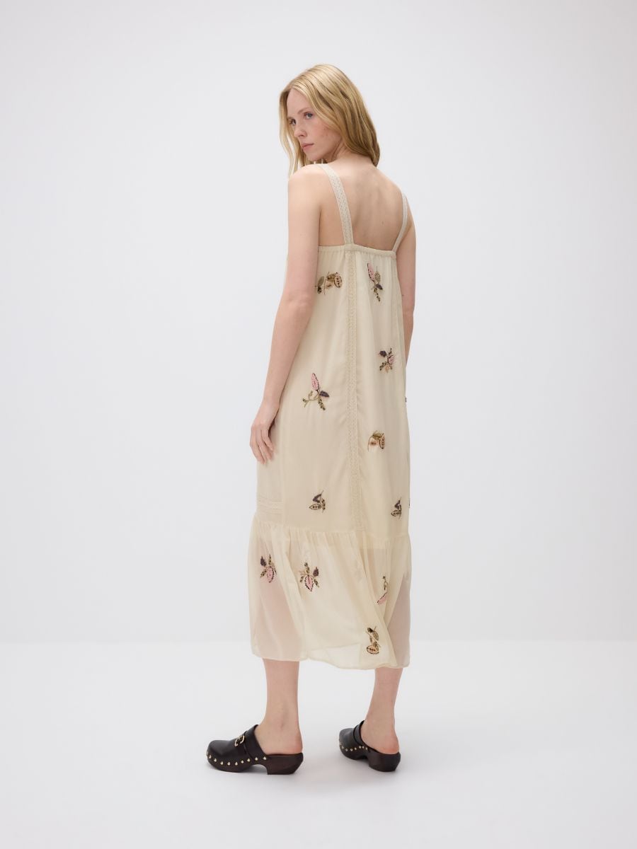 Dress with detailing - multicolor - RESERVED - 4