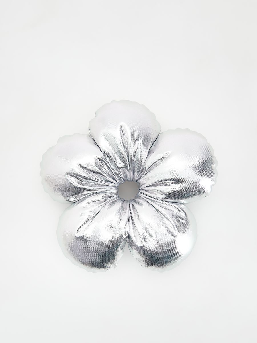 Decorative scrunchie - silver - RESERVED - 3