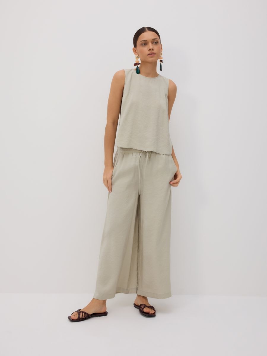 Modal blend plain top - pale green - RESERVED - 4