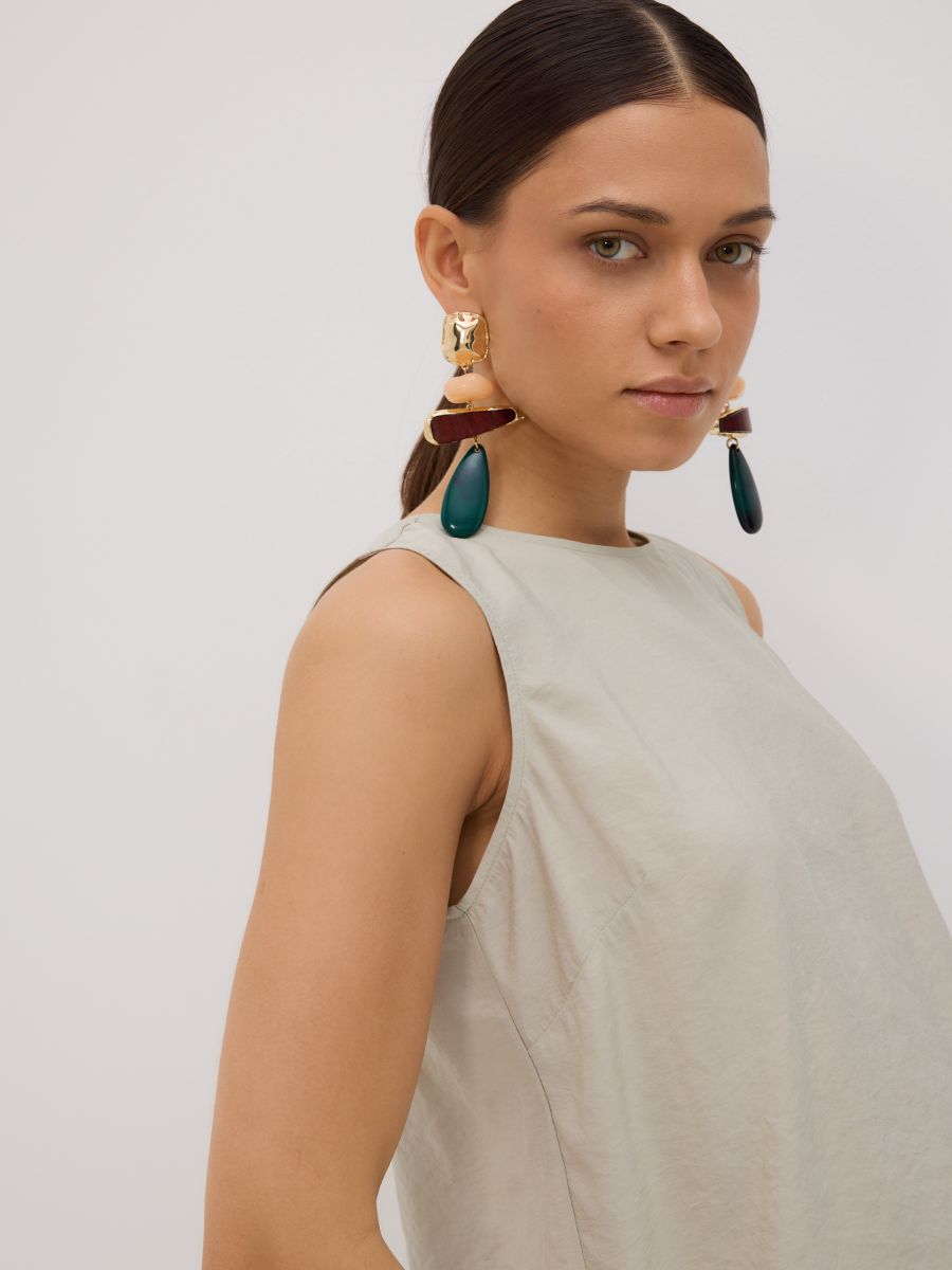 Modal blend plain top - pale green - RESERVED - 5