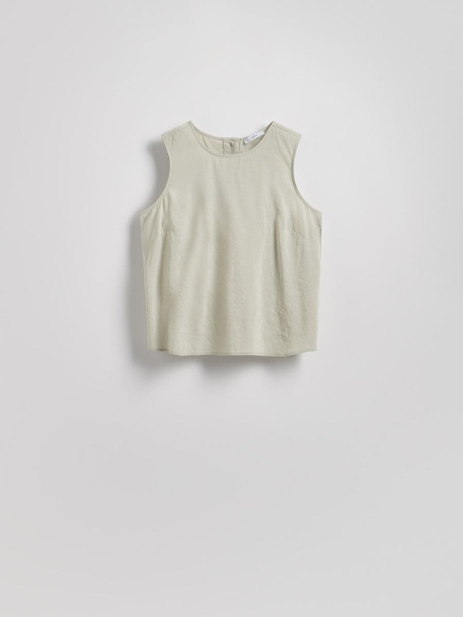 Modal blend plain top - pale green - RESERVED - 2