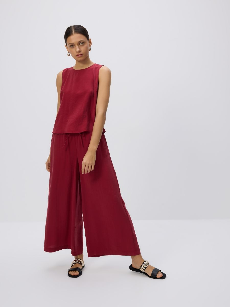 Modal blend plain top - maroon - RESERVED - 3