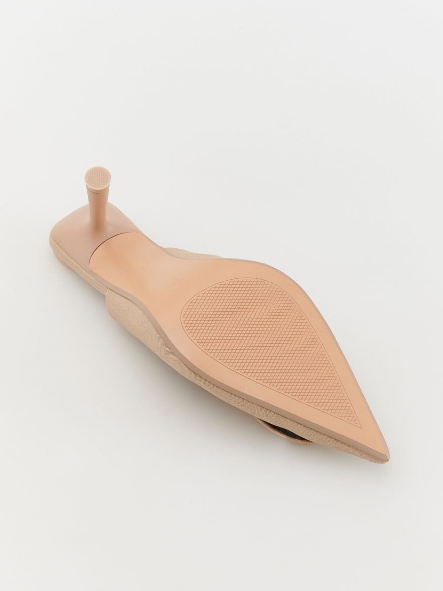 Pumps with open heel - beige - RESERVED - 4