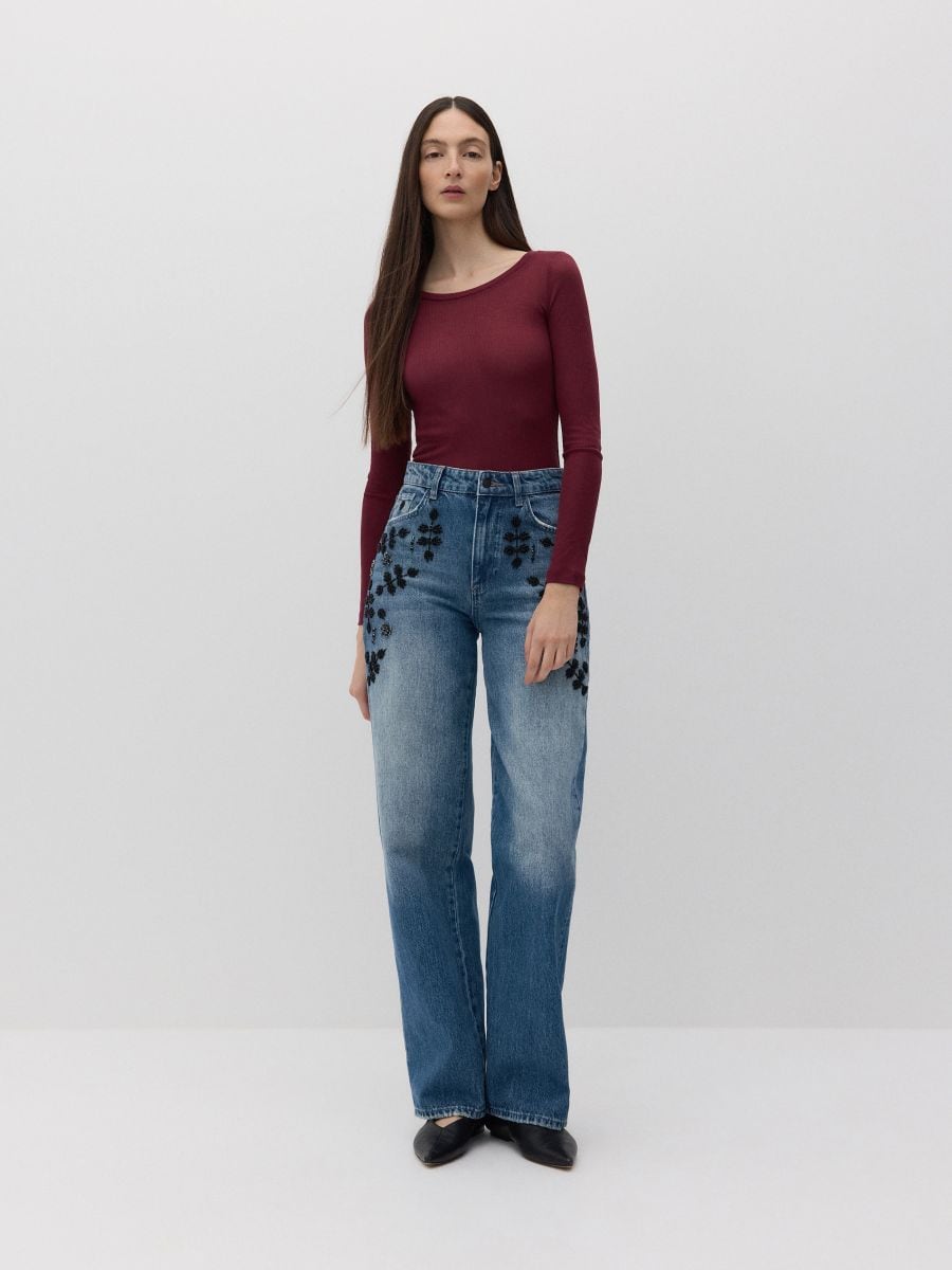 LADIES` JEANS TROUSERS - BLAUWE JEANS - RESERVED