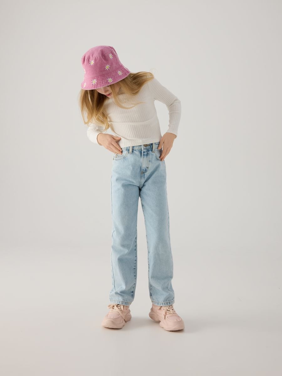 Bucket Hat mit Stickereidetails - rosa - RESERVED - 3