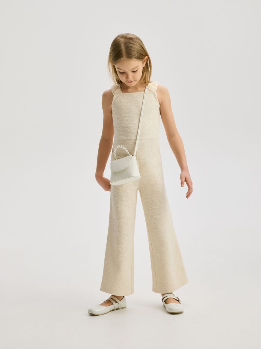 Tweed jumpsuit - cream - RESERVED - 7