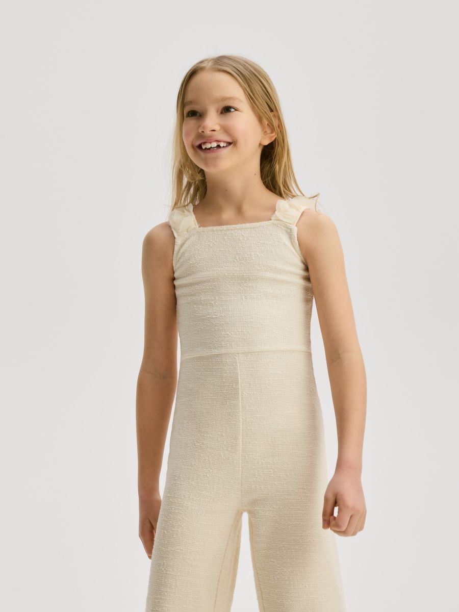 GIRLS` JUMPSUIT - krem - RESERVED - 5