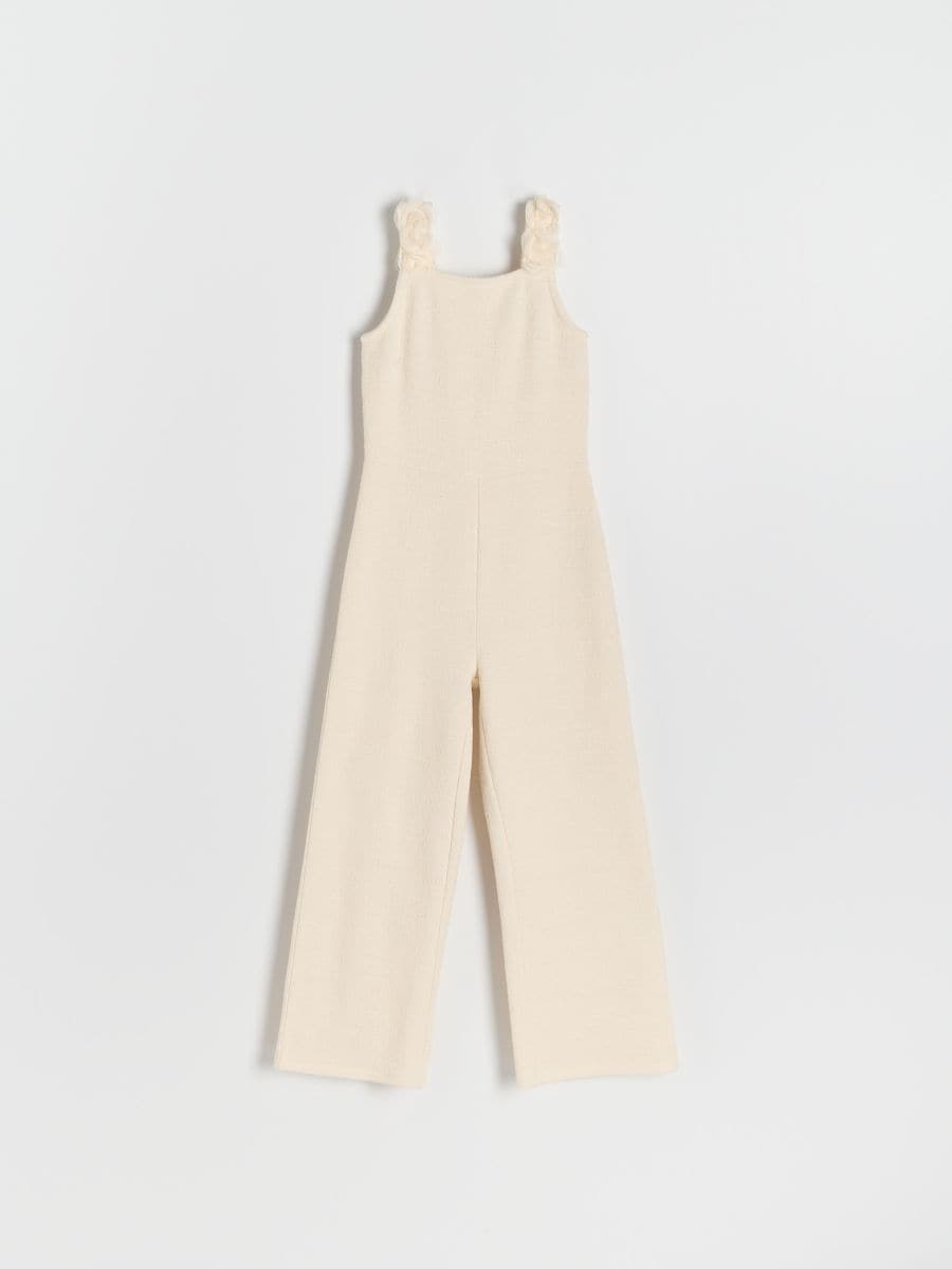 Tweed jumpsuit - cream - RESERVED - 5