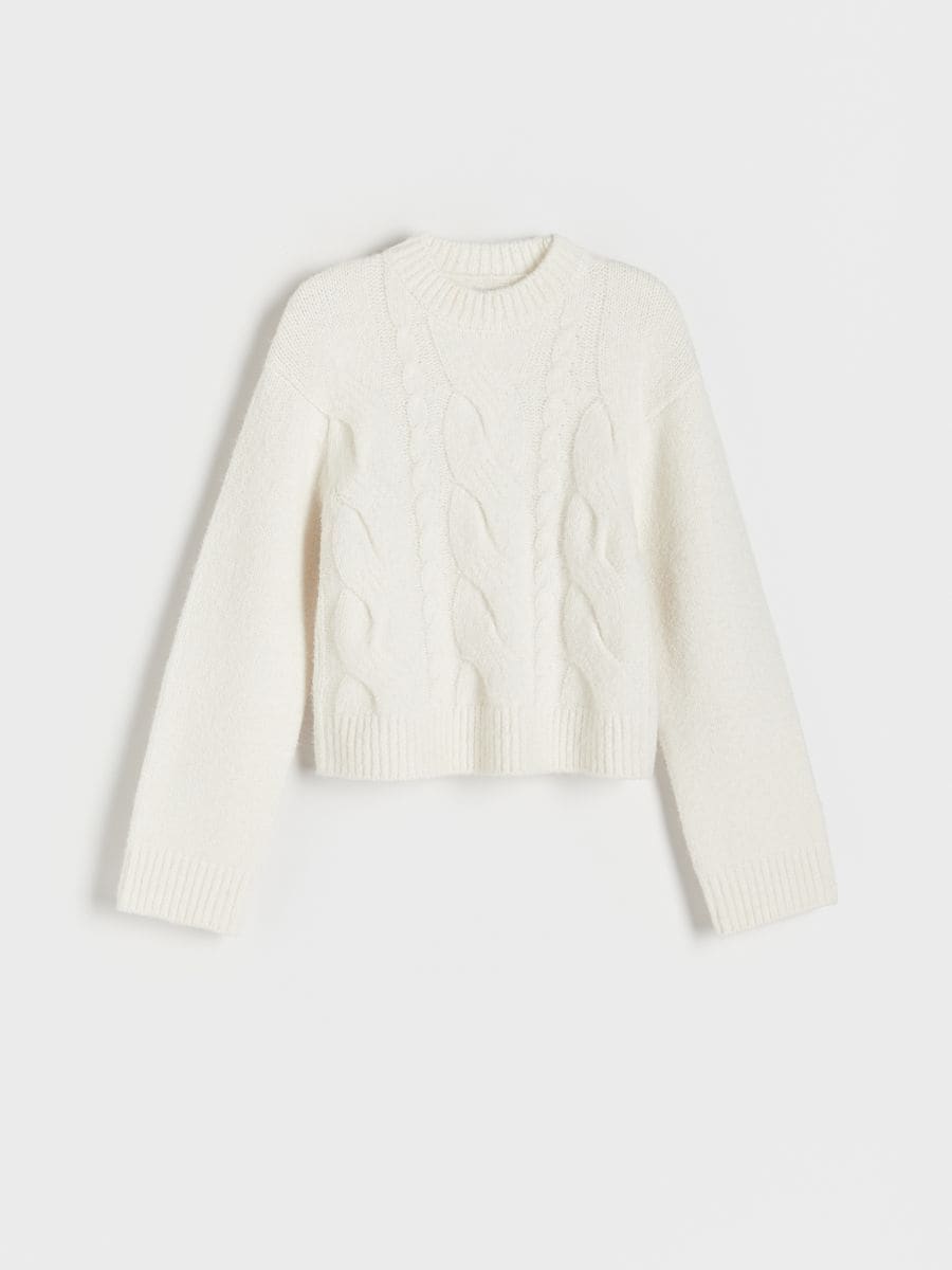 Maglione con trecce - nude - RESERVED - 4