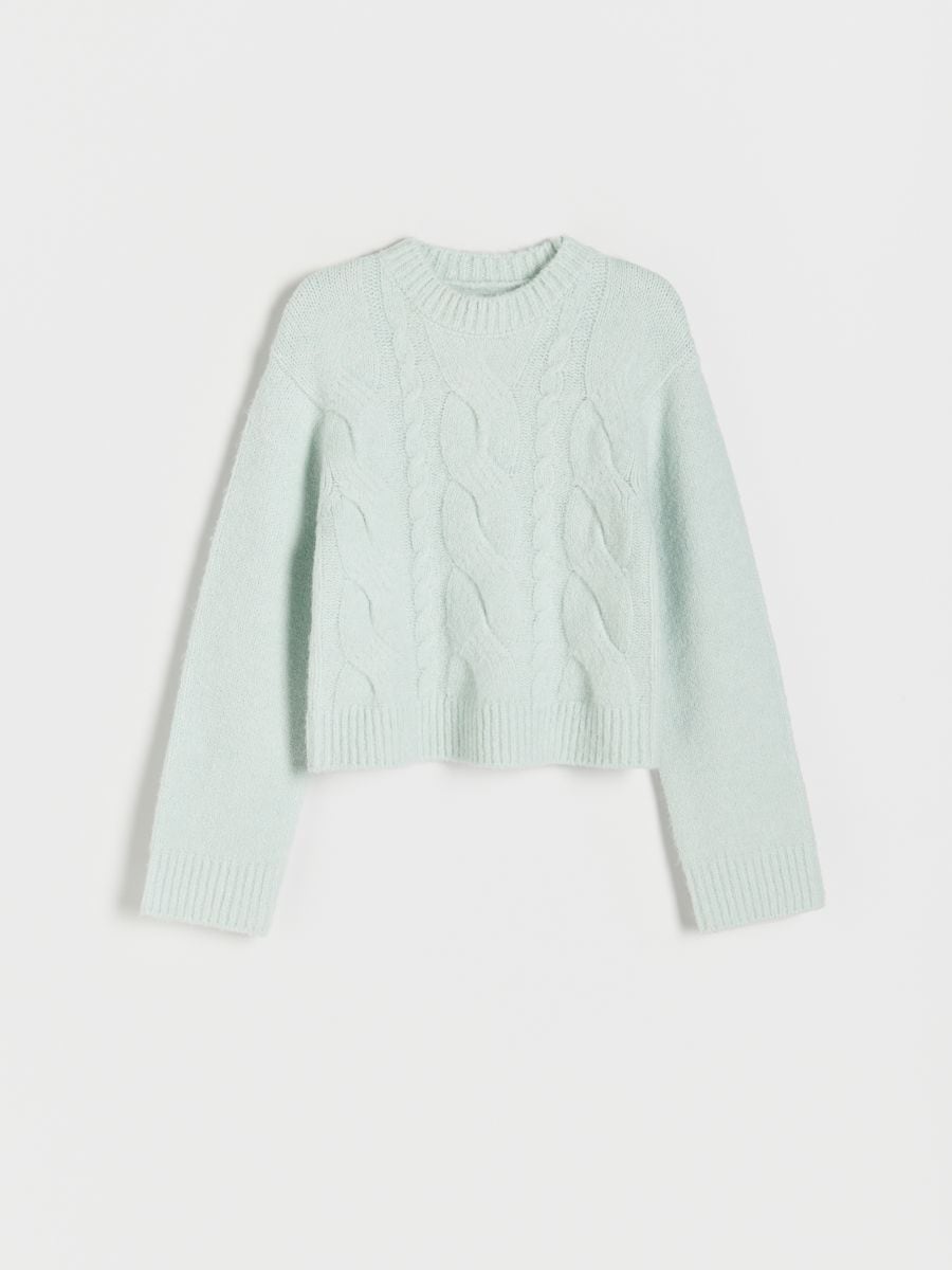 Maglione con trecce - verde pallido - RESERVED - 5