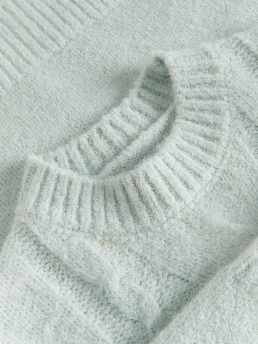 Maglione con trecce - verde pallido - RESERVED - 6