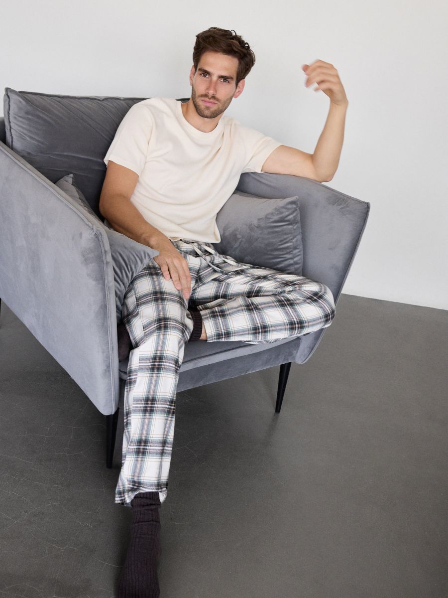 Pyjamassæt i to dele i bomuld - lyshudfarve - RESERVED - 3