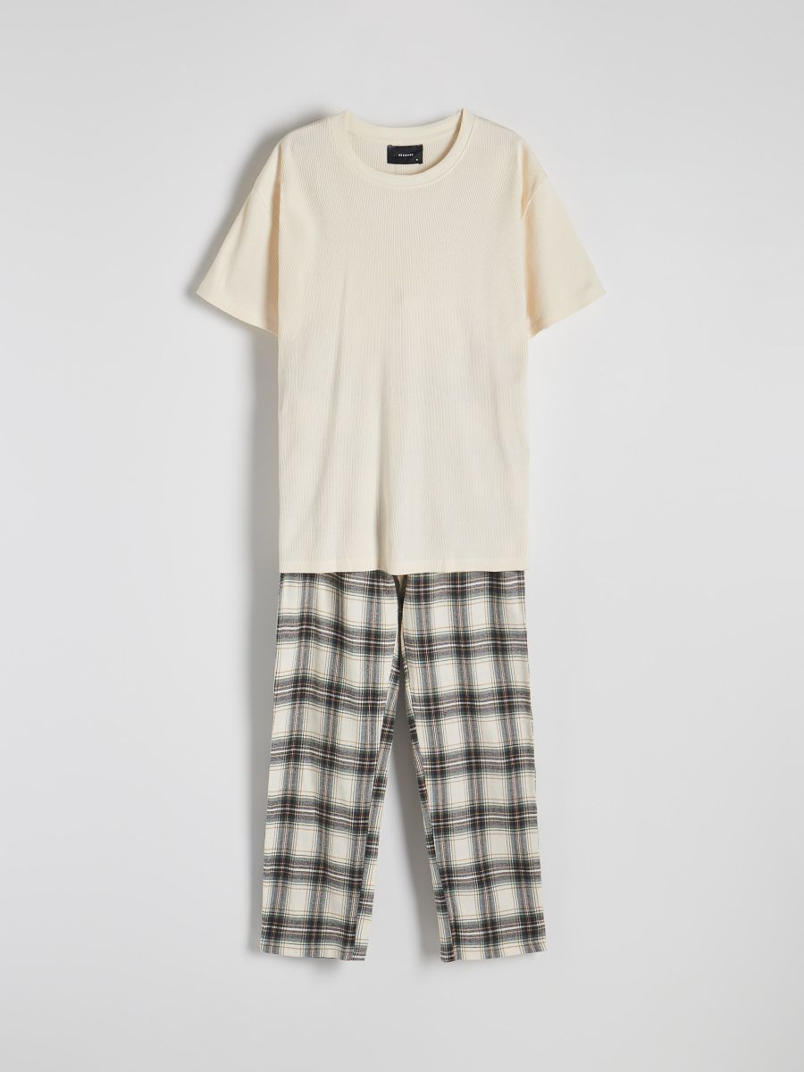 Pyjamassæt i to dele i bomuld - lyshudfarve - RESERVED - 5