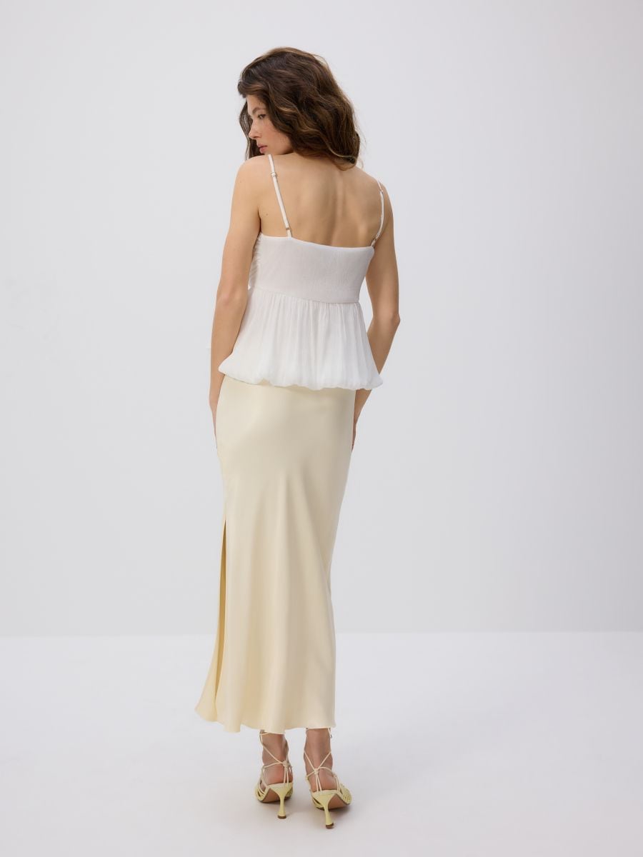 Ærmeløs bluse - hvid - RESERVED - 10