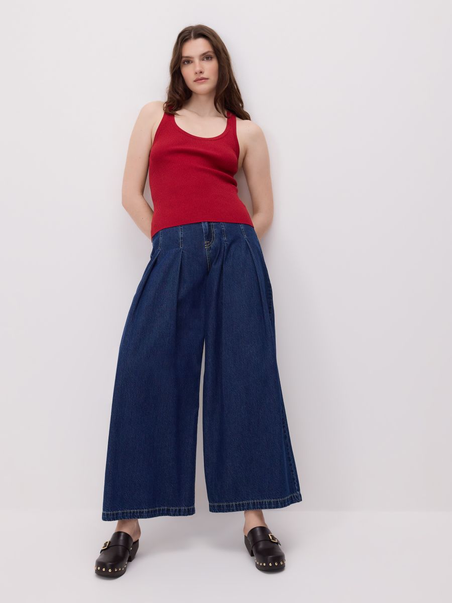 Top with metallic thread - red - RESERVED - 6