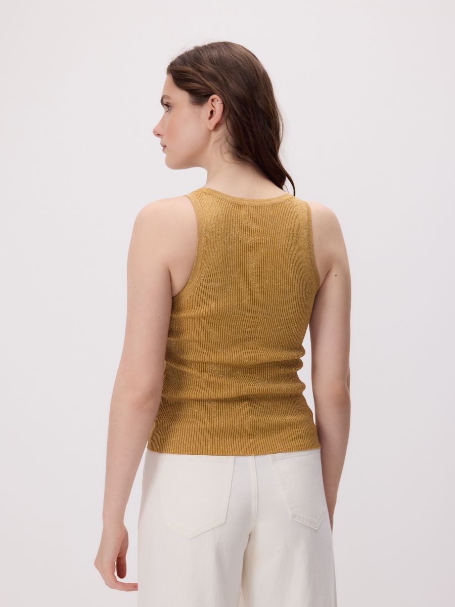 Top with metallic thread - golden - RESERVED - 5